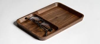 Walnut Wood Valet Tray Walnut Wood Walnut Trays Black Walnut Wood