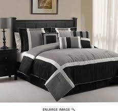 11 Piece Queen Blaine Black And Grey Bed In A Bag Set Nevresim Takimlari Yatak Ortuleri Yatak