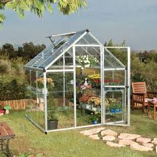 C'est une serre de taille moyenne. Serre De Jardin En Alu Et Polycarbonate 3 4m Harmony Silver Palram