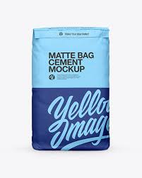Download Matte Cement Bag Mockup In Bag Sack Mockups On Yellow Images Object Mockups