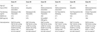 Diese hierfür einzig zugelassene pumpe ermöglicht einen konstanten fluss. Pulmonary Hypertension In The Modern Era Science And Clinical Practice Frontiers Research Topic