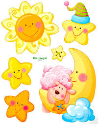 Adesivi Murali Sole Luna E Stelle Cm 36 X 29 Per Cameretta Bambini Art Drawings For Kids Art Wall Kids Baby Clip Art