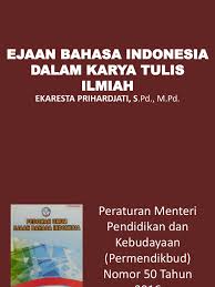 Penulisan judul karya tulis yang sesuai dengan puebi adalah. Puebi Dalam Karya Ilmiah