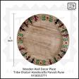 Wooden Warli design Hand painted Handmade Plate