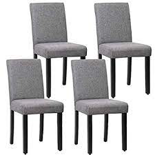 Black kitchen chairs set of 4. Buy Dining Chairs Dining Room Chairs Parsons Chair Kitchen Chairs Set Of 4 For Home Kitchen Living Room Grey Online In Greece B07pwln64w