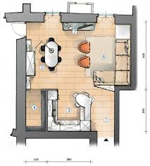 Cucina A Vista E Soggiorno Insieme Progetto In Pianta Cucina Soggiorno Idee Arredamento Soggiorno Arredamento Sala E Cucina