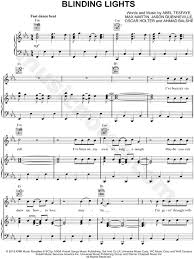 What does blinding lights sound like when you play it on piano in 8 different levels of difficulty from noob to epic? The Weeknd Blinding Lights Sheet Music In C Minor Transposable Download Print Sku Mn0205158
