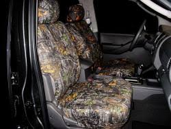 Huge selection of fabrics, including leatherette, neoprene, mesh and camo. Nissan Titan Pick Up Seat Covers