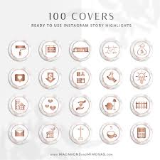 • 100 instagram highlight covers. Rose Gold Realty Instagram Covers Macarons And Mimosas