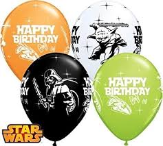 Complétez votre décoration d'anniversaire avec ce ballon star wars ! Star Wars Joyeux Anniversaire 27 9cm Qualatex Ballons En Latex X 5 Cuisine Maison Decorations Inzaboton Com