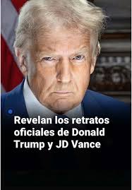 Retratos Oficiales de Donald Trump y JD Vance