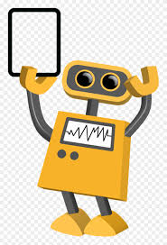 transparent tablet in right hand yellow robot transparent background clipart 294471 pinclipart yellow robot transparent background