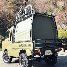 hardcargoカバー ハイゼットジャンボ オフビートカーキとの相性抜群 hardcargo ハードカーゴ 軽トラ アゲトラ 軽トラカスタム 軽トラキャリア キャリア エクステンダー 軽トラキャンプ キャンプ サーフィン ハイゼット キャリイ スーパーキャリ アゲトラ ミニ