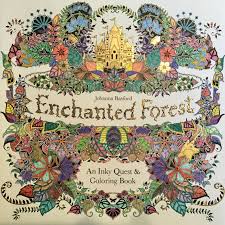 This stunning new coloring book by johanna basford takes readers on an inky quest through an enchanted forest to discover what lies in the castle at its heart. My Colouring Enchanted Forest Johanna Basford Album On Imgur