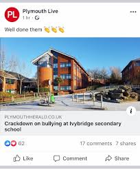 Latest news, sport and events from around plymouth. Ivybridge Community College Plymouth Live Anti Bullying Report