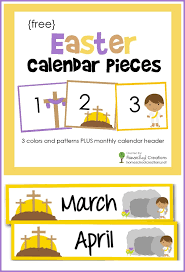 Easter Pocket Chart Calendar Pieces A Free Printable With