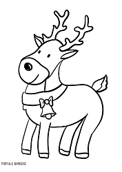 Reindeer Christmas Coloring Coloringpages Coloringpagesforkids Renna Natale Disegni Stampate Questa Renna Disegni Da Colorare Natalizi Renna Disegni