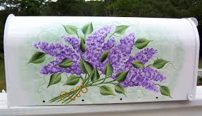 Hand Painted Mailboxes For Sale Painted Mailboxes Lilac Painting Hand Painted Walls