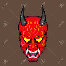 The japanese people today are known to wear surgical masks in public for the protection of disease or for the feeling of privacy. Vector Illustration Of Hannya The Traditional Japanese Demon Stock Photo Picture And Royalty Free Image Image 106511422