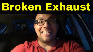 The Sound Of A Broken Exhaust On A Car-Broken Exhaust Pipe