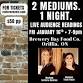 2 Mediums. 1 Night. Live Audience Mediumship event image