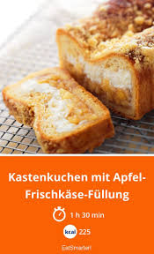 Kastenkuchen Mit Apfel Frischkase Fullung Rezept Kastenkuchen Kuchendekoration Lebensmittel Essen