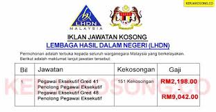 Jika ya, sebelum itu anda perlu mengetahui dahulu jawatan pegawai eksekutif lhdnm gred 41. Senarai Ratusan Jawatan Kosong Jawatan Kosong Malaysia Facebook