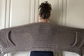 Different patterns can be made using crochet, and the vibrant. Easy Crochet Pattern For Shawl With Pockets Simplemost