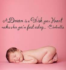 If I Ever Have A Little Girl This Saying Will Be Above Her Crib Vinyl Lettering A Dream Is A Wish Your Vinyl Lettering Sweet Dreams Sleep Tight Baby Disney