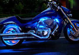 Blue Motorcycle Motorcycle Led Lighting Led Light Kits Motorcycle Lights