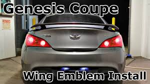 Hyundai genesis logo was posted in july 13, 2021 at 10:52 pm this hd pictures hyundai genesis logo for business has viewed by 7037. Hyundai Genesis Coupe Custom Wing Emblem Rear Install Youtube