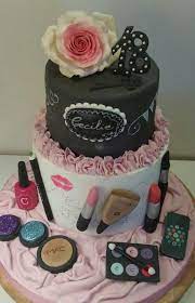 Amazing pj party cake with makeup miniatures by cakes stepbystep for all parents. Make Up Cake Cake By Carmen Sweetness Cakesdecor