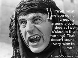 Nobody expects confessions by candlelight. G Brodie as a member of the  Spanish Inquisition. Taken at the Monty Python shoot.