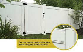 After installing a new section of fencing, my original fence needed a quick cleaning. Innovative Vinyl Gate Design Legend Vinyl Fencing