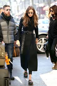 Gigi hadid is one of the world's biggest supermodels, so it makes sense that she has a wardrobe to match. Gigi Hadid In Gucci Loafers British Fashion Council S Fashion Awards 2016 Gigi Hadid Street Style Gigi Hadid Outfits Fashion Week