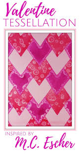 An educational video animation, which explains the basic principles behind tessellating shapes and patterns. Valentine Watercolor Tessellation Inspired By M C Escher Woo Jr Kids Activities