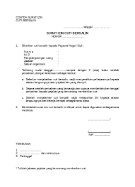 Savesave contoh soal sipi for later. Contoh Surat Izin Cuti Bersalin
