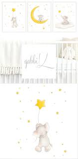 Set Elephant Nursery Set Baby Animal Set Baby Room Set Elephant Kids Set Safari Nursery Set Elephant Baby Rooms Elephant Nursery Wall Baby Elephant Nursery