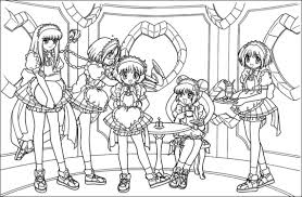 Mew Mew Power Coloring Pages Coloring Books Coloring Pages For Girls