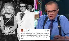 Talk show host larry king has revealed he wanted to die after a near fatal stroke that put him in a coma. Larry King Mourns The Death Of Ex Wife Alene Akins Daily Mail Online
