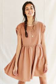 Urban Renewal Remade Raw Edge Linen Babydoll Dress Urban Dresses Fashion Style