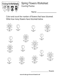 This Is A Fun Flower Counting Worksheet That Can Also Be A Coloring Page It Would Be A Worksheets For Kids Kindergarten Learning Free Kindergarten Worksheets