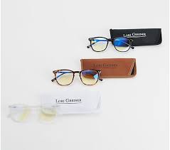 Set Of 3 Blue Light Blocking Reading Glasses With Soft Case By Lori Greiner Qvc Com