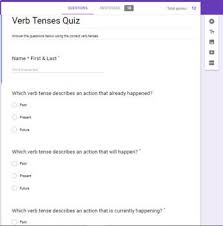 Verb Tenses Google Classroom Assignment Grades It For You By Mrs B Resources In 2020 Google Classroom Assignments Google Classroom Verb Tenses