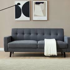 Buy polyester sofas, armchairs & suites and get the best deals at the lowest prices on ebay! 3 Seat Polyester Fabric Upholstered Sofa Backrest Gray