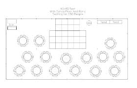 Table Seating Capacity Guest Seating Chart Template Table