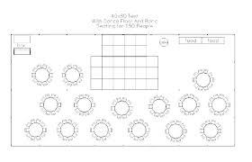 table seating capacity guest seating chart template table