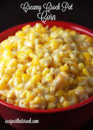 Creamy Crock Pot Corn Recipe Yummly Recipe Recipes Veggie Dishes Corn Side Dish