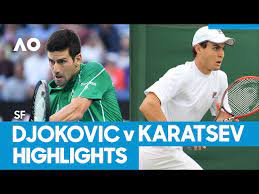 Novak djokovic takes on aslan karatsev in the semifinals of the australian open 2021. Novak Djokovic Vs Aslan Karatsev Match Highlights Sf Australian Open 2021 The Global Herald