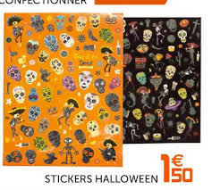 1 фото + личный текст. Offre Stickers Halloween Chez Gifi